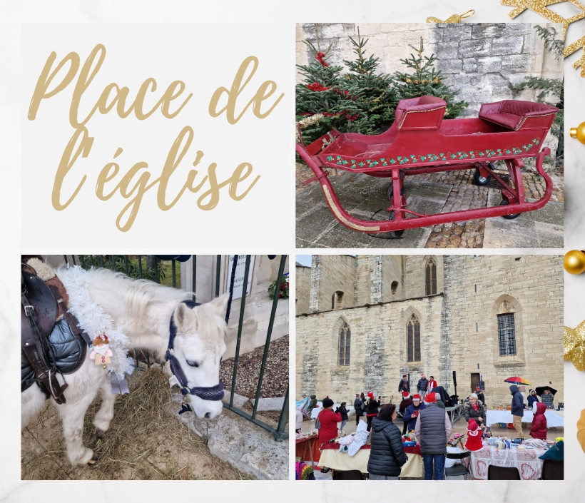 Place eglise Montfavet - Noel 2023