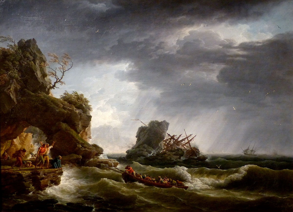 VERNET, Joseph, Tempête, 1753, huile sur toile, 97,5 x 134  cm, Avignon, Musée Calvet